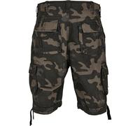 Stoffhose BRANDIT "Brandit Herren Urban Legend Cargo Shorts", Herren, Gr. 4XL, US-Größen, schwarzcamo, 65% Polyester, 35% Baumwolle, normal, Hosen Stoffhose (66643751-4XL) schwarzcamo