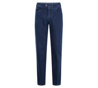 Stoffhose BRÜHL "Milano II", Herren, Gr. 52, EURO-Größen, blau (jeansblau), 78% Baumwolle, 21% Polyester, 1% Elasthan, unifarben, lang, Hosen Stoffhose, in Stretch-Denim (93414643-52) jeansblau