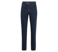 Stoffhose BRÜHL "Milano II", Herren, Gr. 64, EURO-Größen, blau (dunkelblau), 78% Baumwolle, 21% Polyester, 1% Elasthan, unifarben, lang, Hosen Stoffhose, in Stretch-Denim (43501609-64) dunkelblau