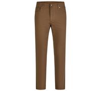 Stoffhose BRÜHL "York DO", Herren, Gr. 26, EURO-Größen, braun, 98% Baumwolle, 2% Elasthan, bedruckt, lang, Hosen Stoffhose, im klassischen 5-Pocket Style (63525034-26) braun