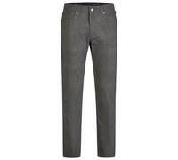 Stoffhose BRÜHL "York", Herren, Gr. 26, EURO-Größen, grau (anthrazit), 44% Polyester, 54% Baumwolle, 2% Elasthan, bedruckt, lang, Hosen Stoffhose, im klassischen 5-Pocket-Style (50057120-26) anthrazit