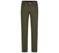 Stoffhose BRÜHL "York", Herren, Gr. 26, EURO-Größen, grün, 99% Baumwolle, 1% Elasthan, unifarben, lang, Hosen Stoffhose, im klassischen 5-Pocket Style (53200542-26) grün