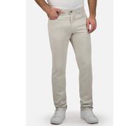 Stoffhose BRÜHL "York", Herren, Gr. 30, EURO-Größen, weiß (altweiß), 97% Baumwolle, 3% Elasthan, unifarben, lang, Hosen Stoffhose, in schlichtem Design (61519013-30) altweiß