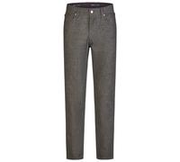 Stoffhose BRÜHL "York", Herren, Gr. 52, EURO-Größen, anthrazit, 37% Polyester, 18% Viskose, 42% Baumwolle, 3% Elasthan, unifarben, lang, Hosen Stoffhose, im klassischen 5-Pocket Style (92313920-52) an