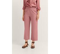 Stoffhose BUGATTI, Damen, Gr. 42, Normalgrößen, rosa (730, rose), 100% Baumwolle, unifarben, normal, Hosen Stoffhose, mit flexiblem Bund (72681342-42) 730, rose