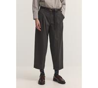 Stoffhose BUGATTI "Modern Fit", Damen, Gr. 40, Normalgrößen, 90, braun, 64% Polyester, 34% Viskose, 2% Elasthan, gestreift, normal, Hosen Stoffhose, Modern Fit Bundfaltenhose Streifen (79937712-40) 90