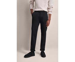 Stoffhose BUGATTI "Modern Fit", Herren, Gr. 32, Länge 32, schwarz, 89% Baumwolle, 7% Elastomultiester, 4% Elasthan, normal, Hosen Stoffhose, Basic Essential (39015205-32) schwarz