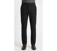 Stoffhose CALVIN KLEIN JEANS "90S STRAIGHT COMFORT COTTON", Herren, Gr. 32, Länge 30, schwarz, Web, Obermaterial: 97% Baumwolle, 3% Elasthan, unifarben, straight fit lang, Hosen Stoffhose, Regular fit