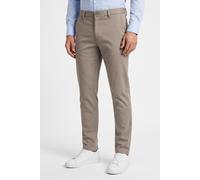 Stoffhose CALVIN KLEIN "SLIM REFINED COTTON STRETCH TROU", Herren, Gr. 34, Länge 34, beige (vintage khaki), Web, Obermaterial: 90% Baumwolle, 8% Elastomultiester, 2% Elasthan, unifarben, slim fit lang