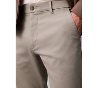 Stoffhose CALVIN KLEIN "SLIM REFINED COTTON STRETCH TROU", Herren, Gr. 36, Länge 30, beige (vintage khaki), Web, Obermaterial: 90% Baumwolle, 8% Elastomultiester, 2% Elasthan, unifarben, slim fit lang