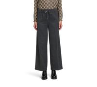 Stoffhose CARTOON "Damen mit Bügelfalte", Damen, Gr. 34, Normalgrößen, grau, Obermaterial: 65% Polyester, 32% Viskose, 3% Elasthan, lässig geschnitten lang, Hosen Stoffhose, Bindeband (26771002-34) gr