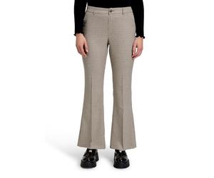 Stoffhose CARTOON "Damen mit Bügelfalte", Damen, Gr. 46, Normalgrößen, beige (beige, rosé), Obermaterial: 65% Polyester, 32% Viskose, 3% Elasthan, ausgestellt lang, Hosen Stoffhose (52300845-46) beige