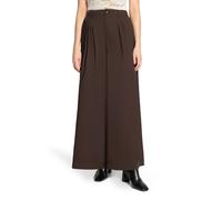 Stoffhose CARTOON "Damen mit Bundfalten", Damen, Gr. 36, Normalgrößen, dunkelbraun, Obermaterial: 71% Baumwolle, 25% Polyamid, 04% Elasthan, loose fit lang, Hosen Stoffhose (40984332-36) dunkelbraun