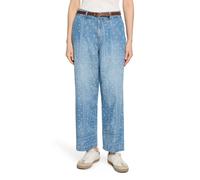 Stoffhose CARTOON "Damen mit Gürtel", Damen, Gr. 38, Normalgrößen, blau, Obermaterial: 61% Lyocell, 39% Baumwolle, loose fit 7/8-Länge, Hosen Stoffhose (84007039-38) blau