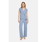 Stoffhose CARTOON "Damen mit weitem Bein", Damen, Gr. 36, Normalgrößen, blau (stonewash), Obermaterial: 82% Polyester, 16% Viskose, 2% Elasthan, gerade lang, Hosen Stoffhose (45304217-36) stonewash