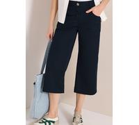 Stoffhose CECIL, Damen, Gr. 25, Länge 22, schwarz (universal blau), Web, 96% Baumwolle, 4% Elasthan, unifarben, loose fit 3/4-Länge, Hosen Stoffhose, aus Baumwolle mit Stretchanteil (85522053-25) univ