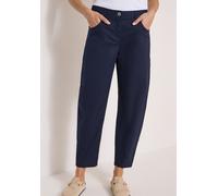 Stoffhose CECIL, Damen, Gr. 28, Länge 28, blau (urban dunkelblau), Web, 98% Baumwolle, 2% Elasthan, unifarben, comfort fit knöchelfrei, Hosen Stoffhose, Middle Waist (47496526-28) urban dunkelblau
