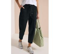 Stoffhose CECIL, Damen, Gr. 29, Länge 28, palm breeze grün, Web, 62% Baumwolle, 34% Lyocell, 4% Elasthan, unifarben, comfort fit knöchellang, Hosen Stoffhose, Middle Waist (97438761-29) palm breeze gr