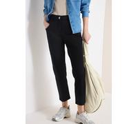 Stoffhose CECIL, Damen, Gr. 30, Länge 26, schwarz, Web, 96% Baumwolle, 4% Elasthan, unifarben, comfort fit 7/8-Länge, Hosen Stoffhose, aus Baumwolle mit Stretchanteil (13169628-30) schwarz