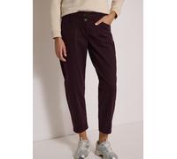 Stoffhose CECIL, Damen, Gr. 34, Länge 28, lila (berry rot), Web, 65% Baumwolle, 33% Lyocell, 2% Elasthan, unifarben, comfort fit knöchelfrei, Hosen Stoffhose, Middle Waist (95894958-34) berry rot