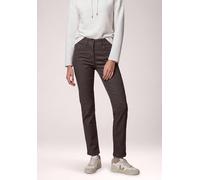 Stoffhose CECIL, Damen, Gr. 36, Länge 30, braun (truffle braun), Stoff, 76% Viskose, 21% Nylon, 3% Elasthan, unifarben, slim fit lang, Hosen Stoffhose, Middle Waist (74092612-36) truffle braun
