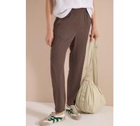 Stoffhose CECIL, Damen, Gr. 3XL, Länge 28, urban taupe, Stoff, 100% Viskose, unifarben, loose fit knöchellang, Hosen Stoffhose, Middle Waist (22814754-XXXL) urban taupe