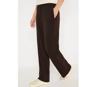 Stoffhose CECIL, Damen, Gr. L (42), Länge 30, tartufo braun, Web, Obermaterial: 46% Modal, 46% Polyester, 8% Elasthan. Futter: 100% Polyester, unifarben, loose fit lang, Hosen Stoffhose, mit Gallonstr