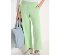 Stoffhose CECIL, Damen, Gr. L, Länge 28, grün (juicy lime), Web, 100% Baumwolle, unifarben, loose fit knöchelfrei, Hosen Stoffhose, im Loose Fit (51535264-L) juicy lime