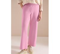 Stoffhose CECIL, Damen, Gr. L, Länge 28, rosa (flamingo rose), Web, 100% Baumwolle, unifarben, loose fit knöchelfrei, Hosen Stoffhose, im Loose Fit (43556603-L) flamingo rose