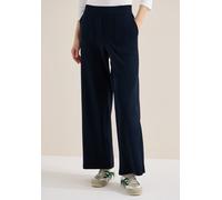 Stoffhose CECIL "Style Neele", Damen, Gr. L (42), Länge 28, universal blau, Hosen Stoffhose, mit elastischem Bund (65195011-L) universal blau