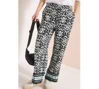 Wide Leg Hose im Loose Fit mit Print