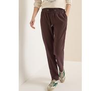 Stoffhose CECIL, Damen, Gr. S, Länge 30, braun cacao, Web, 66% Baumwolle, 30% Polyester, 4% Elasthan, unifarben, comfort fit lang, Hosen Stoffhose, Middle Waist (98747608-S) braun cacao