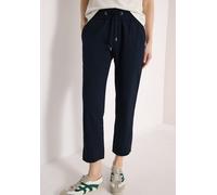 Cecil - Mid Waist Slim Leg Hose im Casual Fit blau - Gr. - XL/26