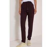 Stoffhose CECIL, Damen, Gr. XS, Länge 28, braun (berry rot), Stoff, 61% Viskose, 32% Polyamid, 7% Elasthan, unifarben, comfort fit lang, Hosen Stoffhose, Middle Waist (72728525-XS) berry rot