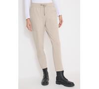Stoffhose CECIL, Damen, Gr. XS, Länge 28, grain beige, Stoff, 50% Polyester, 43% Baumwolle, 7% Elasthan, unifarben, loose fit knöchelfrei, Hosen Stoffhose, Elastikbund mit Tunnelzug (95247158-XS) grai