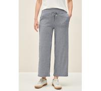 CECIL Damen B379446 Gestreifte Seersucker Hose, Urban Navy Blue, XXL / 26L