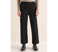 Stoffhose CECIL, Damen, Gr. XXL, Länge 26, schwarz, Stoff, 70% Polyester, 23% Viskose, 4% metallisierte Fasern, 3% Elasthan, unifarben, loose fit knöchelfrei, Hosen Stoffhose, High Waist (11092909-XXL