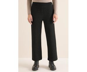 Stoffhose CECIL, Damen, Gr. XXL, Länge 26, schwarz, Stoff, 70% Polyester, 23% Viskose, 4% metallisierte Fasern, 3% Elasthan, unifarben, loose fit knöchelfrei, Hosen Stoffhose, High Waist (11092909-XXL