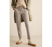 Stoffhose CECIL, Damen, Gr. XXL, Länge 28, beige (light hazel beige), Web, 73% Baumwolle, 24% Polyester, 3% Elasthan, unifarben, comfort fit knöchellang, Hosen Stoffhose, Middle Waist (83922228-XXL) l