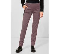 Stoffhose CECIL, Damen, Gr. XXL, Länge 28, schwarz, Stoff, 69% Polyester, 26% Viskose, 5% Elasthan, kariert, comfort fit lang, Hosen Stoffhose, mit Zipper-Taschen (34588326-XXL) schwarz