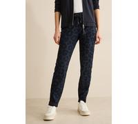 Stoffhose CECIL, Mädchen, Gr. L, Länge 30, blau (universal blau), Stoff, 50% Polyester, 50% Viskose, normal lang, Hosen Stoffhose, mit seitlichem Reißverschluss (64667826-L) universal blau