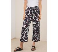 CECIL Damen 3716634 Gemusterte Wide Leg Hose, Mulberry red, XL / 26L