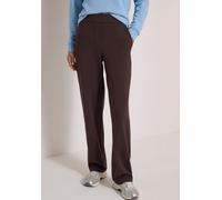 Stoffhose CECIL "Style NEELE", Damen, Gr. XL (44), Länge 32, braun (truffle braun), Web, Obermaterial: 61% Viskose, 32% Polyamid, 7% Elasthan. Futter: 100% Polyester, unifarben, loose fit lang, Hosen 