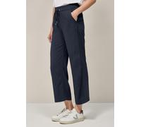 Stoffhose CECIL "Style Neele", Damen, Gr. XS (36), Länge 26, blau (universal blau), Web, Obermaterial: 100% Viskose, unifarben, lang, Hosen Stoffhose, Sommerhose mit elastischem Bund mit Tunnelzug (94