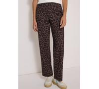 Stoffhose CECIL "Style NEELE", Damen, Gr. XXL (46), Länge 30, braun (schwarz toffee braun), Web, Obermaterial: 64% Polyester, 30% Viskose, 6% Elasthan. Futter: 100% Polyester, loose fit lang, Hosen St