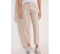Stoffhose CECIL "Style Scarlett", Damen, Gr. 31, Länge 28, cashmere beige, Web, Obermaterial: 98% Baumwolle, 2% Elasthan. Futter: 100% Baumwolle, unifarben, barrel fit lang, Hosen Stoffhose, Barrel Le