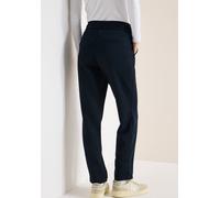 Stoffhose CECIL "Style Tracey", Damen, Gr. L (42), Länge 28, universal blau, Web, Obermaterial: 54% Polyester, 39% Viskose, 7% Elasthan. Futter: 100% Polyester, unifarben, normal lang, Hosen Stoffhose