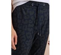 Stoffhose CECIL "Style Tracey", Damen, Gr. M (40), Länge 30, blau (schwarz navy), Web, Obermaterial: 64% Polyester, 30% Viskose, 6% Elasthan. Futter: 100% Polyester, normal lang, Hosen Stoffhose, mit
