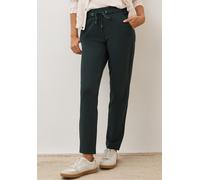 Stoffhose CECIL "Style Tracey", Damen, Gr. XL (44), Länge 28, ink grün, Jersey, Obermaterial: 61% Viskose, 32% Polyamid, 7% Elasthan. Futter: 100% Polyester, unifarben, casual, lang, Hosen, mit elasti
