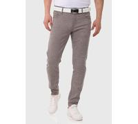 Stoffhose CIPO & BAXX "Cipo & Baxx Hose", Herren, Gr. 38/L32 Herren, Länge 32, grau, Obermaterial: 41% Baumwolle CO. 37% Polyester PES. 20% Viskose CV. 2% Elasthan EL., uni, regular fit, Hosen Stoffho
